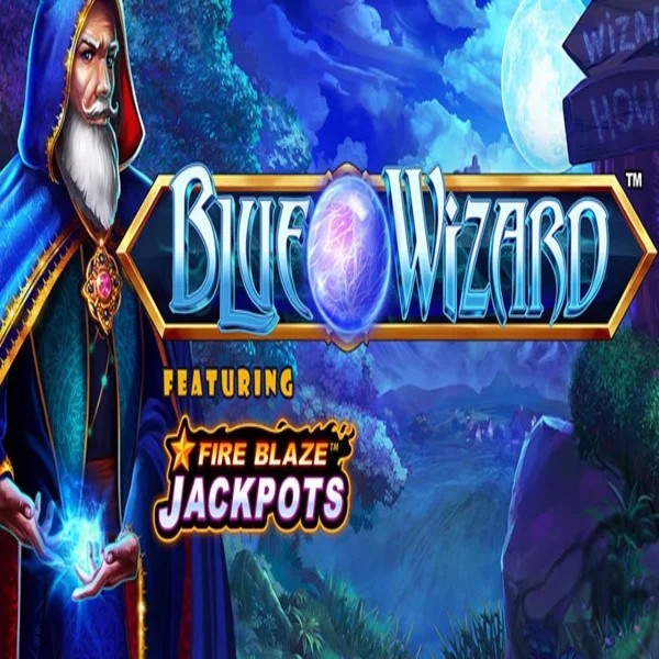 Play Blue Wizard Fire Blaze Jackpots slot by Rarestone Gaming on lokicasino.co